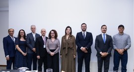 Reunião conduzida pela desembargadora eleitoral auxiliar Aline Vieira Tomás Protásio reuniu repr...