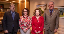 Reunião entre os presidentes e diretores-gerais dos dois tribunais tratou também de cooperação p...