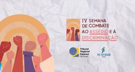 Esta imagem apresenta um cartaz institucional sobre um fundo de textura de papel amassado branco...