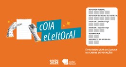 É proibido usar o celular na cabine de votação