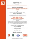 Certificado ISO 9001:2015