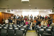 Alunos da faculdade Unicamps visitam a sede do TRE-GO
