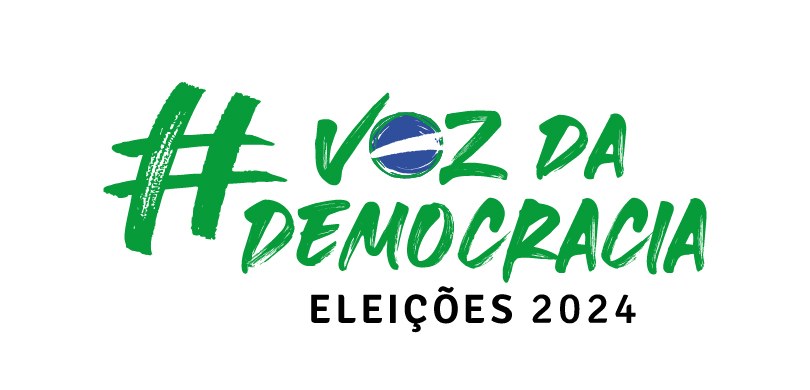 Confira as mudanças de locais de votação no Paraná para as Eleições 2024 Banner com fundo branco, no qual se lê, em verde bandeira e letras estilizadas, “#Voz da Democra...