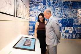 Desembargador Veiga Braga visita exposição sobre Brasília no IHGG
