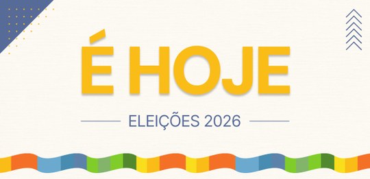Identidade visual da contagem regressiva para as eleições 2026
