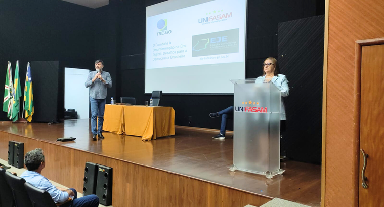 EJE-GO realiza palestra no 6° Encontro de Direito do Centro Universitário UNIFASAM EJE-GO realiza palestra no 6° Encontro de Direito do Centro Universitário UNIFASAM