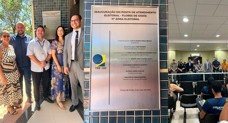 Inaugurado novo posto de atendimento eleitoral em Flores de Goiás Inaugurado novo posto de atendimento eleitoral em Flores de Goiás