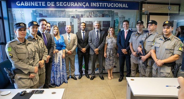 Inaugurado o Gabinete de Segurança Institucional da Justiça Eleitoral goiana Inaugurado o Gabinete de Segurança Institucional da Justiça Eleitoral goiana