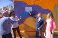 Painel artístico é inaugurado nos muros da sede do TRE-GO