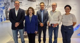 Presidente do TRE-GO visita exposição sobre a construção de Brasília no IHGG 
