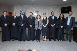 Rodrigo Brustolin se despede do Plenário do TRE-GO
