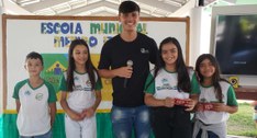 Servidores da 125° zona eleitoral participam de projeto estudantil em Formoso (GO)