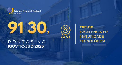 TRE-GO alcança o nível de Excelência em maturidade tecnológica no iGovTIC-JUD 2026