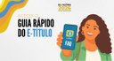TRE-GO divulga guia rápido para orientar eleitoras e eleitores sobre o e-Título