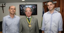 TRE-GO Dr. Marco Antônio Caldas e seus assessores em sua despedida como juiz membro