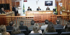 TRE-GO Ministra Cármen Lúcia no Plenário do TRE, dia 01/06/2012