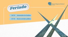 TRE-GO não terá expediente nos dias 24 e 27 de outubro