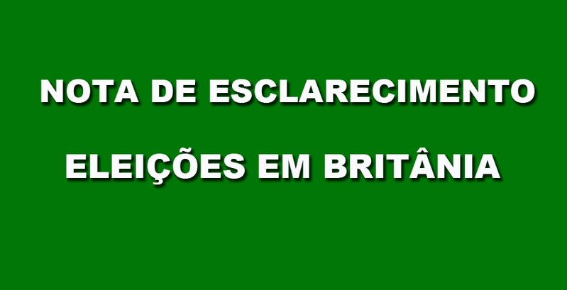 TRE-GO Nota de Esclarecimento Britania - GO TRE-GO Nota de Esclarecimento Britania - GO