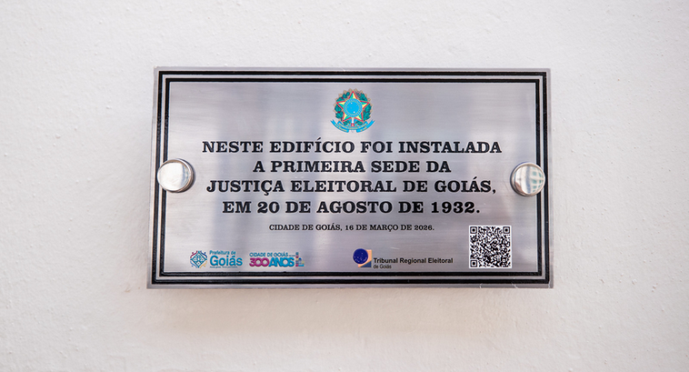 TRE-GO notabiliza antiga sede da Justiça Eleitoral na cidade de Goiás TRE-GO notabiliza antiga sede da Justiça Eleitoral na cidade de Goiás