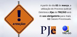 TRE-GO Novas Classes Processuais - PJe 