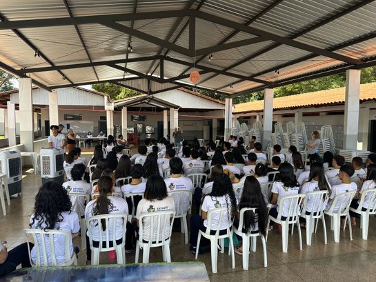 TRE-GO promove exposição sobre a segurança do sistema de votação eletrônica em escola de Jataí TRE-GO promove exposição sobre a segurança do sistema de votação eletrônica em escola de Jataí