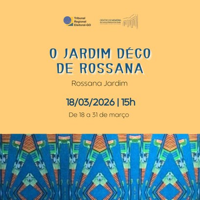 O Tribunal Regional Eleitoral de Goiás (TRE-GO) recebe, a partir do dia 18 de março, a exposição...