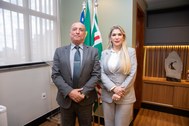 TRE-GO recebe visita da presidente do Colégio de Ouvidores da Justiça Eleitoral