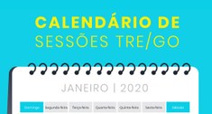 Arte ilustrativa do Calendário das Sessões Plenárias de 2020