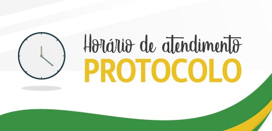 Horário de atendimento protocolo