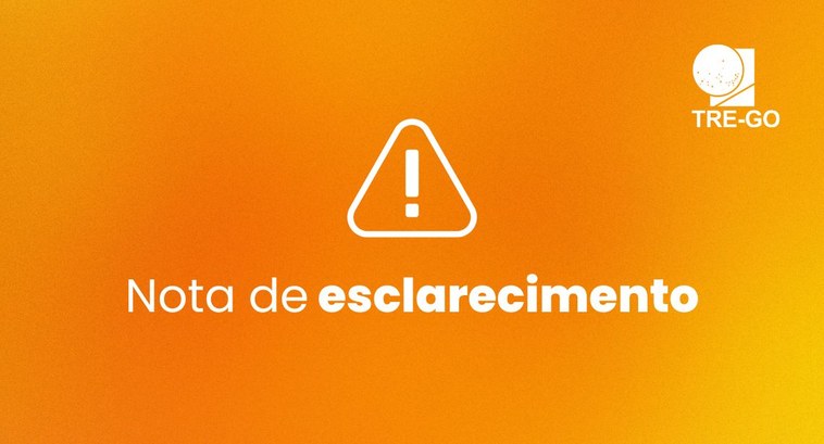 Nota de esclarecimento TRE-GO
