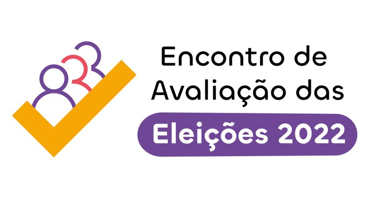 TRE-GO Encontro de Avaliação das Eleições 2022 Logo do Encontro de Avaliação das Eleições 2022