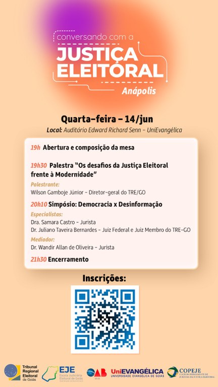 TRE-GO Programa Conversando com a Justiça Eleitoral