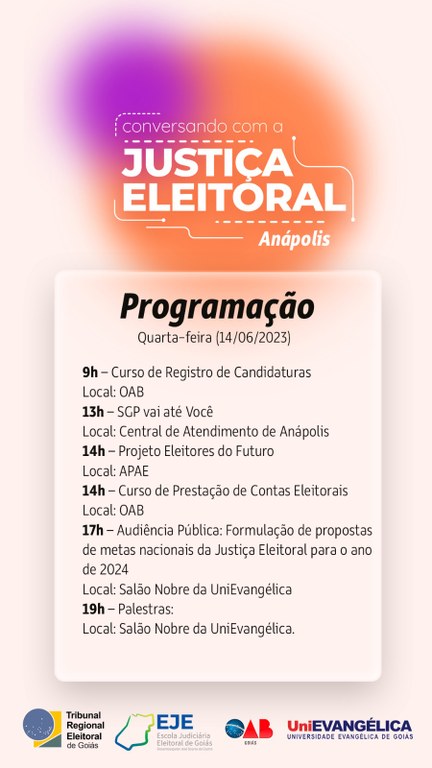 TRE-GO Programa Conversando com a Justiça Eleitoral