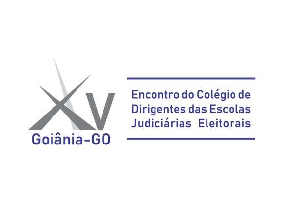 Logo do XV Encontro do Colégio de Diretores das Escolas Judiciárias Eleitorais